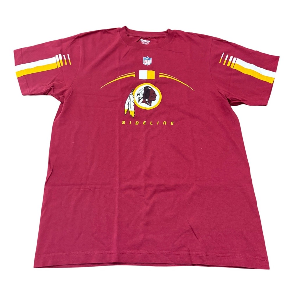 Washington Redskins NFL Reebok Sideline Graphic T-Shirt Maroon Mens Large